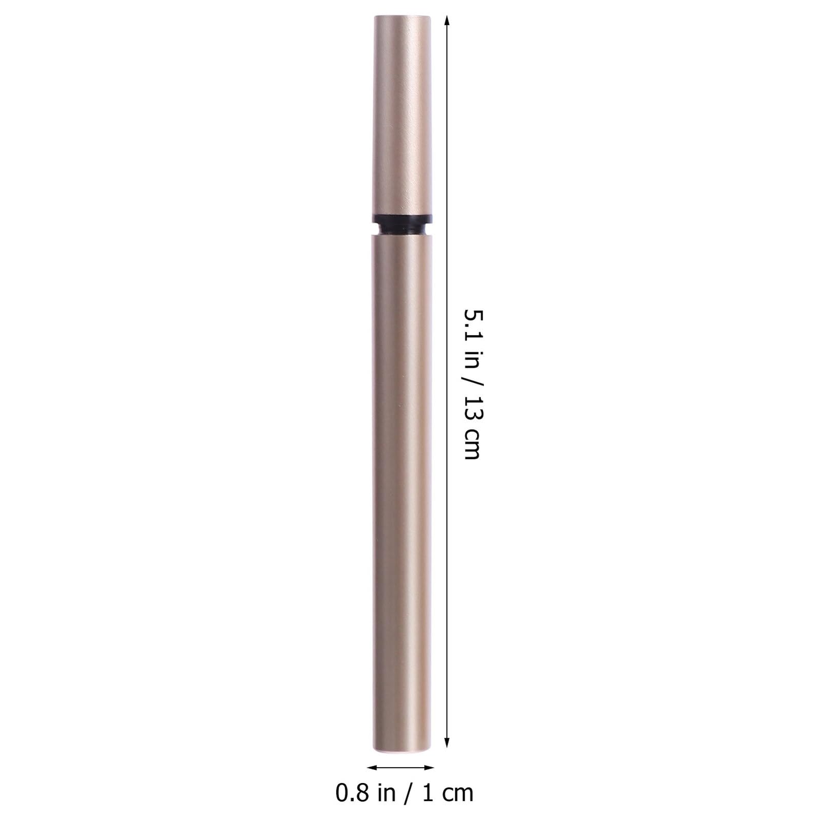 Housoutil de Lápiz Delineador de Ojos Recargable Envase Vacío de Plástico Dorado 5 Unidades Ligero y Práctico de 1ml para Salones de Belleza y Mercados