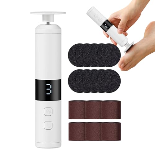 Ficha de pies eléctrica,3 Niveles Recargable Portátil Silencioso Inalámbrico Pie,Máquina Eléctrica Pie- Pulidor - Para Hogar Estudiante Dormitorio Vacaciones Viaje Viaje Por Carretera