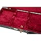 Crossrock Wooden Guitar Case -Fits Jazzmaster (Modern Style)/Jaguar Style Electric Guitars- Vintage Hardware, Sponge Lining, Metal Feet, Storage Space-Black (CRW520JMBK)