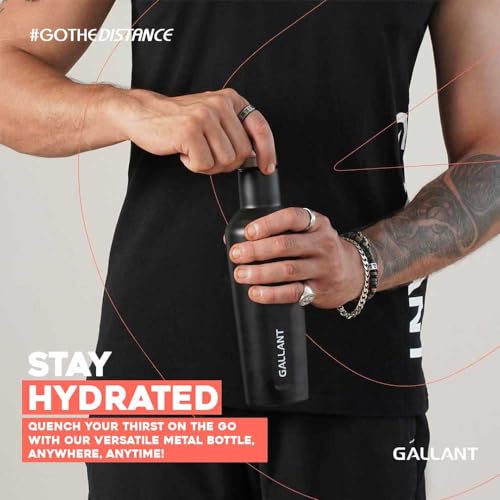 Gallant Water Bottle, 500ml Stainless Steel BFA-Free Insulated, 12hrs Hot & 24hrs Cold - Image 2