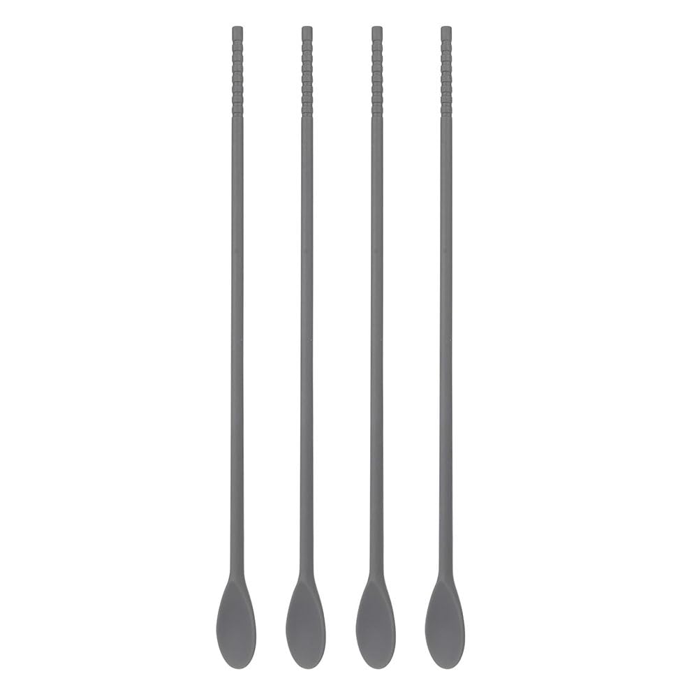 CTRLZS 4 Pcs Silicone Coffee Stir Spoons 11Inch Dual-Ended Long Cooking Chopsticks Multipurpose Mixing Spoon & Stirrer Sticks