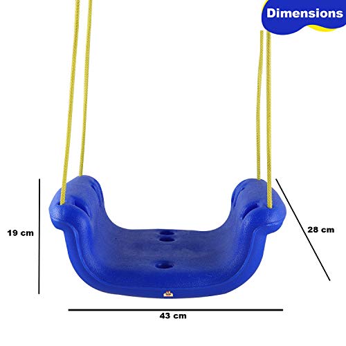 Image of Tender Care 3-in-1 Adjustable Baby Hanging Swing /Jhula for Kids Age 6 Months to 6 Years (Blue)