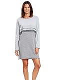 roscheba Länge: ca. 90 cm, Langarm Rösch Damen Bigshirt mit Flächenteilung Shine, Smart Casual - Rock The Stars, 1204092 48 Ringlet Grey