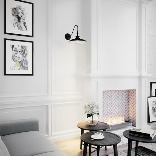 Image of Globe Electric 44095 Aedan 1-Light Swivel Wall Sconce, Black Finish
