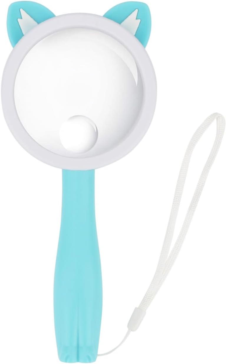 Children Handheld Magnifying Glass for Student Kids Exploring Nature, Scientific Experiment Insect Animal Plant Leaves Observation Reading (4Ppcs)