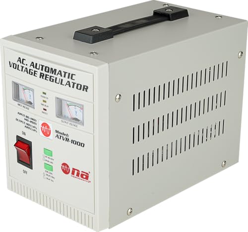 Nippon America Automatic Voltage Regulator (ATVR-1000), 1000 Watts, CPU Control Circuit, Delay Function, Temperature Protection, Display, LED Indictor, Handle, 110V/220V Output - Thumbnail 2