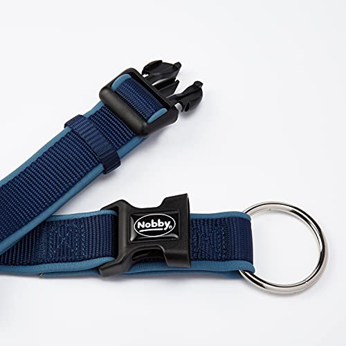 Nobby Halsband Classic Preno, blau/blau L: 40-55 cm, B: 25/35 mm, 1 Stück