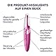 Satisfyer, Tip-Vibrator, ’Twirling Delight, 17 cm, wasserdicht (IPX7), wiederaufladbar, medizinisches Silikon, Farbe:beere