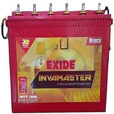 Exide Inva Master IMTT1800 180AH Tall Tubular Battery (5) : Amazon.in ...