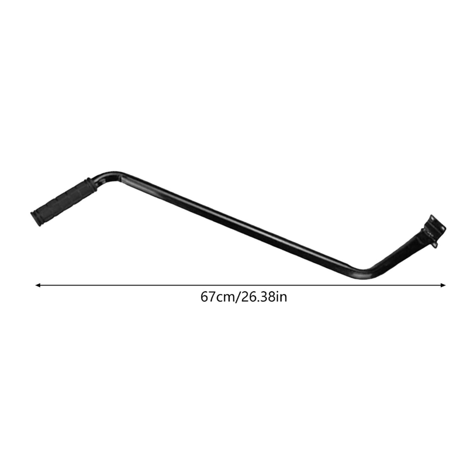 Popychacz do Rowerka Dziecięcego Drążek do Nauki Jazdy na Rowerze Kij Rowerowy Metalowy z Antypoślizgowym Uchwytem Uchwyt Pomocniczy dla Rodziców 70cm
