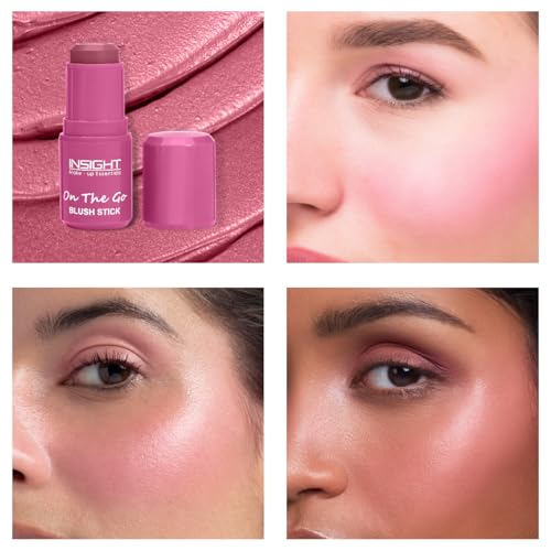 Insight Cosmetics On The Go Blush Stick| Long Lasting| Easy Color Payoff| Infused with Vit-E, 6.5gm(Plum Squash) - Image 7