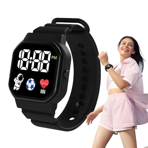 Generico Montre de Sport numérique pour - Montre connectée en Silicone étanche | Montre connectée GPS pour avec Jeux, Fonctions d'apprentissage et Design...