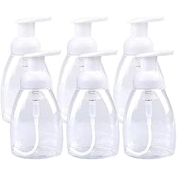 Dispensador De Espuma De Jabon Queta - Dispensador recargable de 300 ml, botella vacía, para generar espuma de jabón o champú líquido, para cocina o baño, 6 unidades