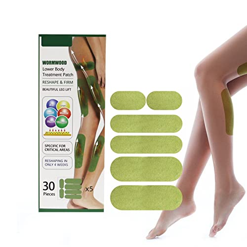 HerbalLegs Slimming Patches, Herbal Leg Lifting Sticker,Wormwood Leg Stickers,Patch Raffermissant et Réduisant la Cellulite pour les Cuisses,Helps to Boost...