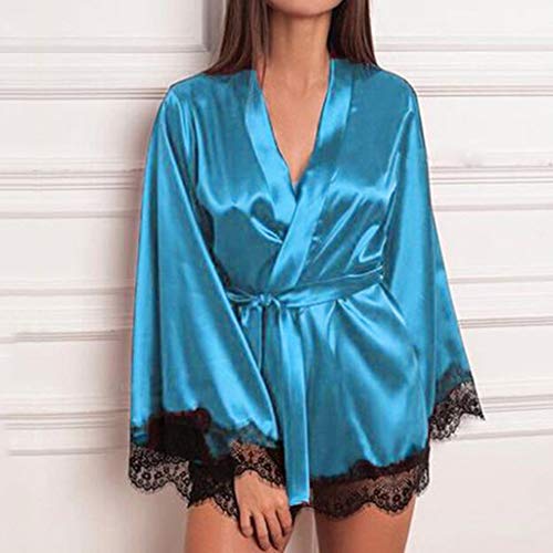 Pyjamas pourpre dames en satin fluide pour des soirées cocooning - 4