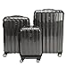 DELSEY PARIS Helium Aero Hardside Expandable Luggage with Spinner Wheels, Brushed Charcoal, Checked-Large 28 Inch