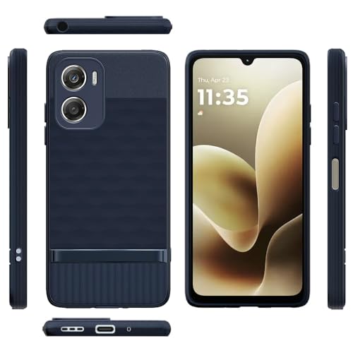 Image of Shockproof Case for Motorola Moto G06 4G / G06 Power 4G | Full Camera Protection | TPU Flexible Back Cover for Motorola Moto G06 4G / G06 Power 4G (Steel Blue)