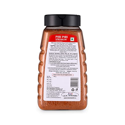 Image of NATURESMITH PIRI-PIRI SPRINKLER-500g || BIG JAR OF PIRI PIRI SEASONING READY TO USE ||