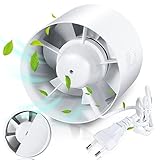 💨【Verdicktes Lüfterdesign mit sieben Flügeln】Lüfterblätter reduzieren den Geräuschpegel und gewährleisten gleichzeitig einen maximalen Luftstrom. Ölgelagerter Motor für hohen Wirkungsgrad, starke Saugleistung und Energieeinsparung.