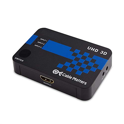 Cable Matters 3 Port 4K HDMI Switch 4K Resolution Ready