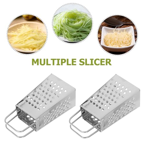 Ralladores mini 2 piezas en acero inoxidable 4 lados miniatura 3