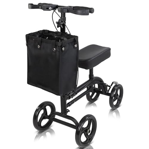 Vive Mobility Knee Scooter for Adults, Black