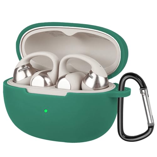 BUITFOU Shokz OpenDots ONE �P�[�X Shokz (�V���b�N�X) OpenDots ONE �ی�J�o�[ �_�炩�� �V���R���� �����h�~ �L�Y�h�~ �ϏՌ� �h�o �y�� �����[�d�\ �J���r�i�t�� �����h�~(�O���[��)