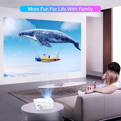 Dxyiitoo Full HD WiFi Bluetooth Projector Built in DVD Player の商品画像 6