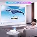 Full HD WiFi Bluetooth Projector Built in DVD Player, 12000LM 1080P Supported, Portable Mini DVD Projector for Outdoor Movies, 250