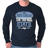 North Carolina NC Feet Logo Souvenir Long Sleeve Tshirt Men Women Navy