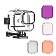 HMHAMA Wasserdichtes Gehäuse mit 4 Tauchfiltern für G Hero11 Black Mini, Unterwasser-Tauchfotografie, Schutzgehäuse für G Hero11 Mini-Zubehör