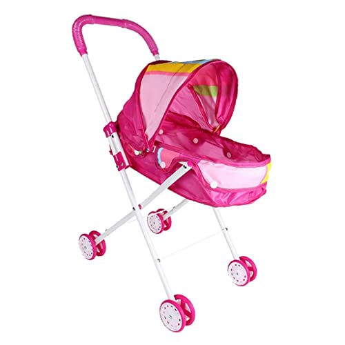 TTETTZ Bonito Carrito Plegable Rosa para Bebé (simulación)
