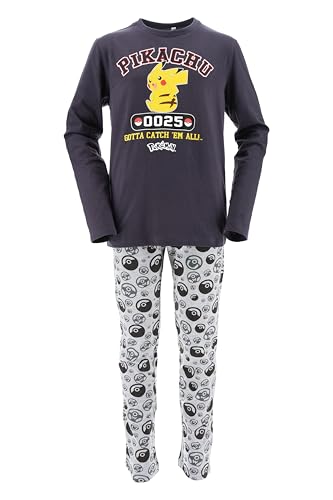 Pokémon Pijamas para Niño, Camiseta y Pantalon Largo Conjunto 2