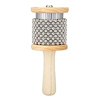 Hölzernes Cabasa Mini Cabasa Musikinstrument Hand Shaker Percussion Instrument mit Metallperlen