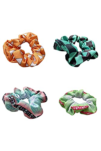 SETHOUS Demon Slayer Haargummis, 4-teiliges Set Cover