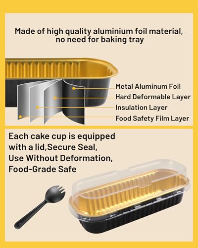 9% Off 50-Pack Mini Loaf Pans with Lids & Spoons - Image 2