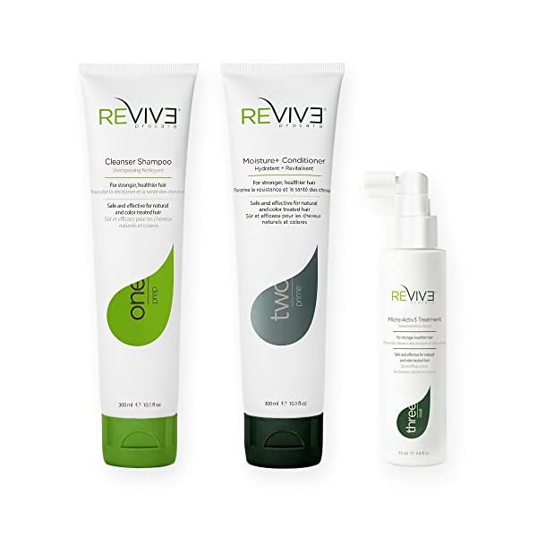 REVIV3 Procare 30 Day Trial Kit - 3-Part System for Fine and Thinning Hair - Sulfate and Paraben Free - Leave-In Hair…