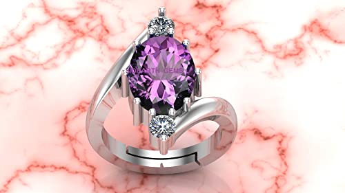 Bague améthyste violette réglable Mtrolls : finis les problèmes de taille de doigt - 2
