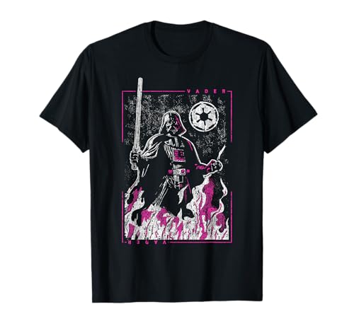 T-shirt Star Wars portrait flamme rose le cadeau parfait pour fan de l'Empire