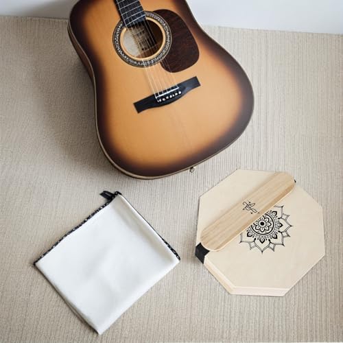 Cajon bois octogonal instrument de percussion compact beige pour direct