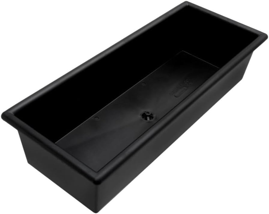 Soro Essentials- 14" x 5" Bar Drain Tray with Removable Drain Tube Black Polystyrene - Drain Drip Trays for Coffee Bars Drip Tray for Home Bar Draining Tray Fruit Garnish Tools Draining Holder