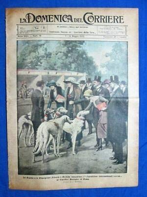 La Domenica del Corriere 14 maggio 1922 Roma - Conf. Genova - Ingegneria navale
