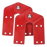 HOUDERCO Bisagras Metálicas para Escaleras Telescópicas Tijera, 2 Piezas, Accesorio para Reparación en Casa y Uso en Escaleras Multiusos