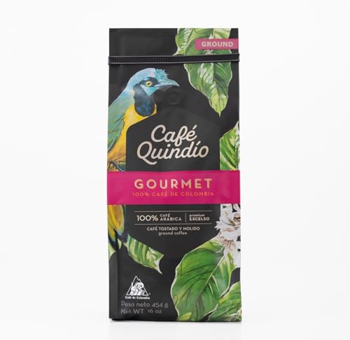 Cafe Quindio Gourmet Ground Coffee, 100% Colombian Excelso Coffee...