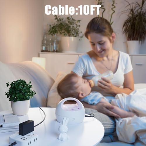 Image of 12V AC Adapter Power Cord Charger for Spectra Electric Breast Pump S1 / S2 / SPS100 / SPS200 / 9 Plus Charging Cord Power Chord