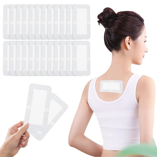 Solivive 24 Tabletas Apositos Adhesivos,20 * 10cm Adhesivo Estéril Apositos,Apositos Adhesivos Grandes,Envasado individualmente (blanco)