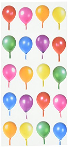 Pegatinas 3D para globos con relieve multicolor para decorar cumpleaños creativos 2