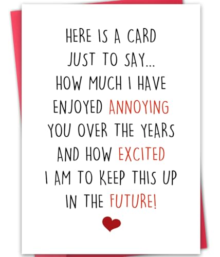 ATTLVV Humorous Valentines Day Card for Wife Husband Boyfriend Girlfriend, Funny...