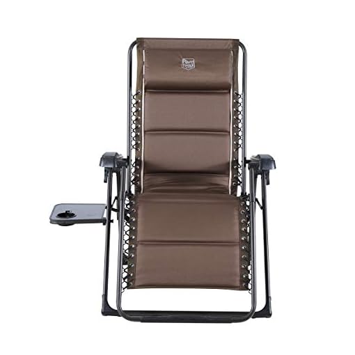 TIMBER RIDGE Zero Gravity Chairs, Folding Recliner Chair Padded with Cup Holder and Headrest