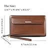 Balidiya Men Clutch Purse Bag Leather Wallet Card Holder Business 2 Zipper #1